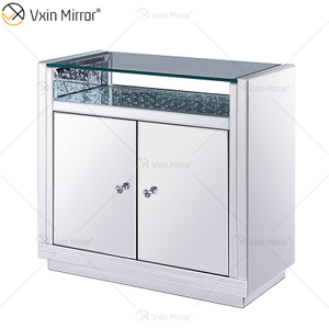 Design de LED WXF-2124 Miçangas Octogonais Espelho de Maquiagem Moda Gabinete Combinar Espelho de LED Plugue Personalizado