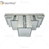 Vxin Factory Supply WXS-007-2 Prata Decoração de Parede Prateada Vidro Prata e Espelho de Cristal Prateleira de Parede para Parede
