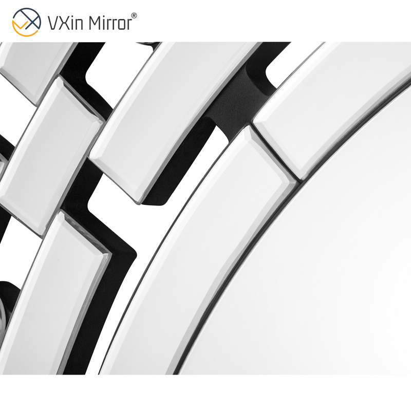 Espelho VXin WXM-1124 Moden Vidro Prata Espelho de Parede Decoração de Casa para Sala de Estar Quarto