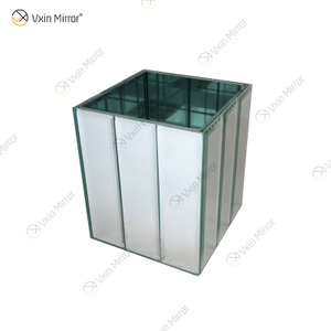 WXMV-001 Vaso Espelho Cristal Prata Vidro Impressionante Vaso Decorativo Flor Luxo para Decoração de Casa Não Pode Reter Água