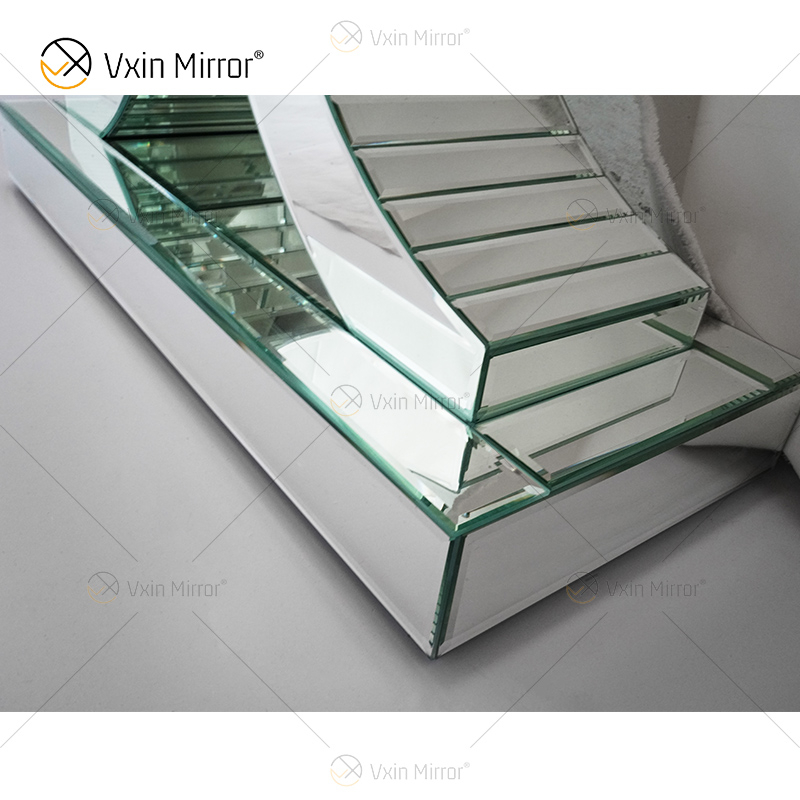 Atacado Elegante WXF-547 Prata Charmosa Mesa Console Espelhada para Móveis