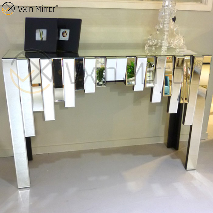 Fábrica Chinesa Vxin Prata Decoração de Casa Console Mesa de Corredor Um Conjunto Espelho Conjuntos de Móveis de Sala de Estar