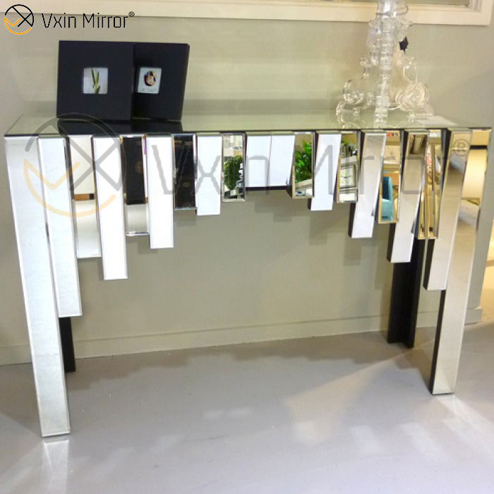 Fábrica Chinesa Vxin Prata Decoração de Casa Console Mesa de Corredor Um Conjunto Espelho Conjuntos de Móveis de Sala de Estar