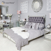 Vxin Móveis Antigos WXWF-1082 Cama King Grace Champagne Prata Espelhada Super Cama