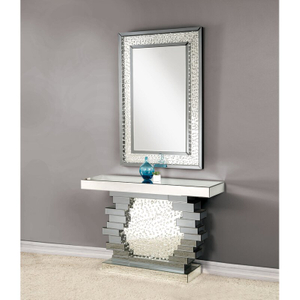 Móveis Vxin Móveis de Mesa de Mesa de Console de Espelho de Prata Francês Moderno Elegante