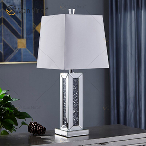 Fornecimento de fábrica WXTL-081 moderno espelho de mesa de cristal prateado para quarto
