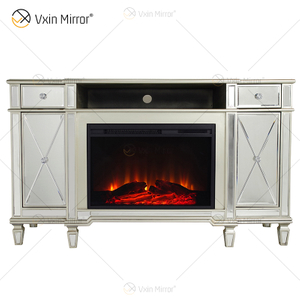 Lareira espelhada Kellington Media Console Lareira elétrica Lareira espelhada Suportes de TV Armário WXF-413