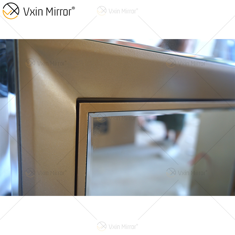 Aparador Champage Gold Design WXF-268 Armário Espelhado de Luxo com Gavetas Muti