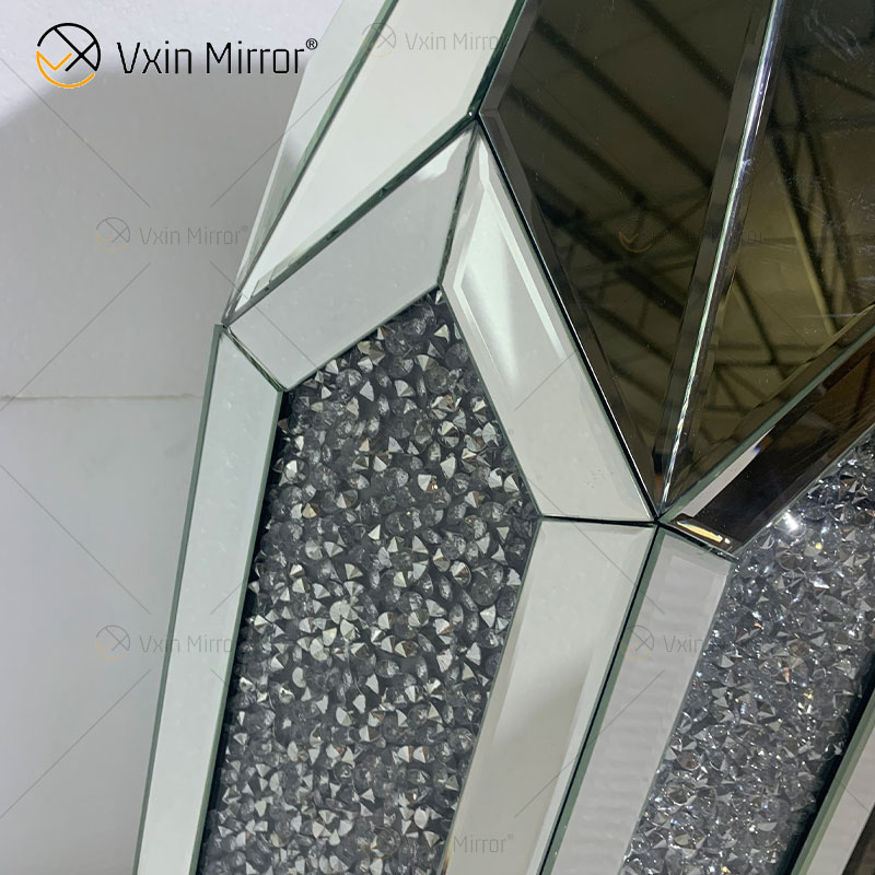 Mesa de cabeceira espelhada personalizada sob medida para sofás mesas laterais para móveis domésticos WXF-2129