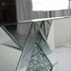 Barato Novo Design Vxin WXF-115-1 Decoração de Casa Mesa Lateral de Diamante Triturado Espelho Prata Móveis Mesa Lateral