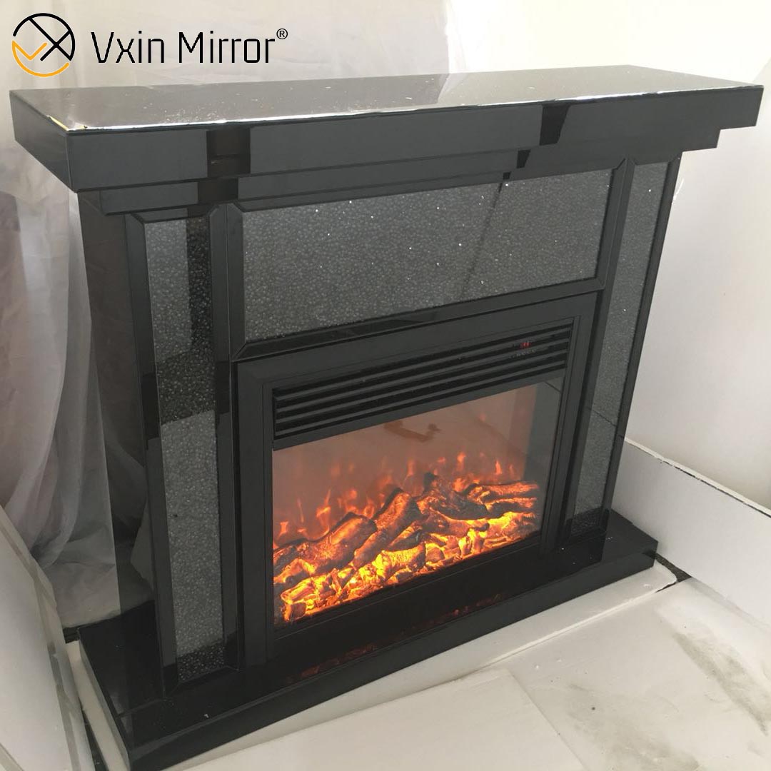 Espelho Vxin de venda imperdível WXWF-020 Lareira de espelho de diamante esmagado
