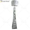 Moldura Preta WXFL-056 Sala de Estar Elegante Prata Moderno Cristal 3D Espelhado Lâmpada Espelho Lâmpada Espelho