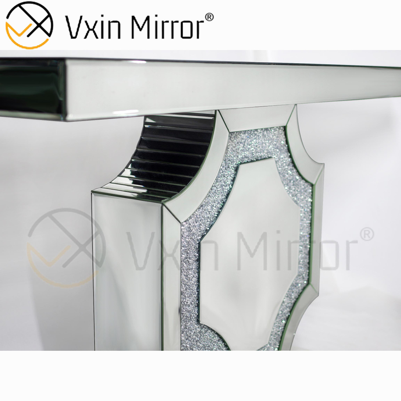 Mesas de console baratas WXF-013 estilo moderno 2022 prata cristal diamante mesas console