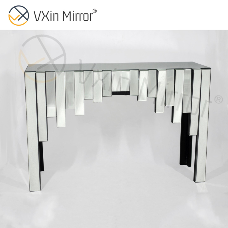 China Fornecedor Vxin Móveis Moderno Prata 3D Elegante Mesa de Salão Móveis Console Móveis Espelho Luxo
