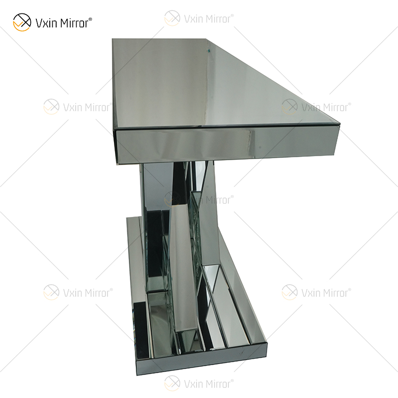 Venda Direta da Fábrica WXWF-513 Diamond Crush Espelho Mesa Console Cristal Móveis para Casa Mesa Console Vidro