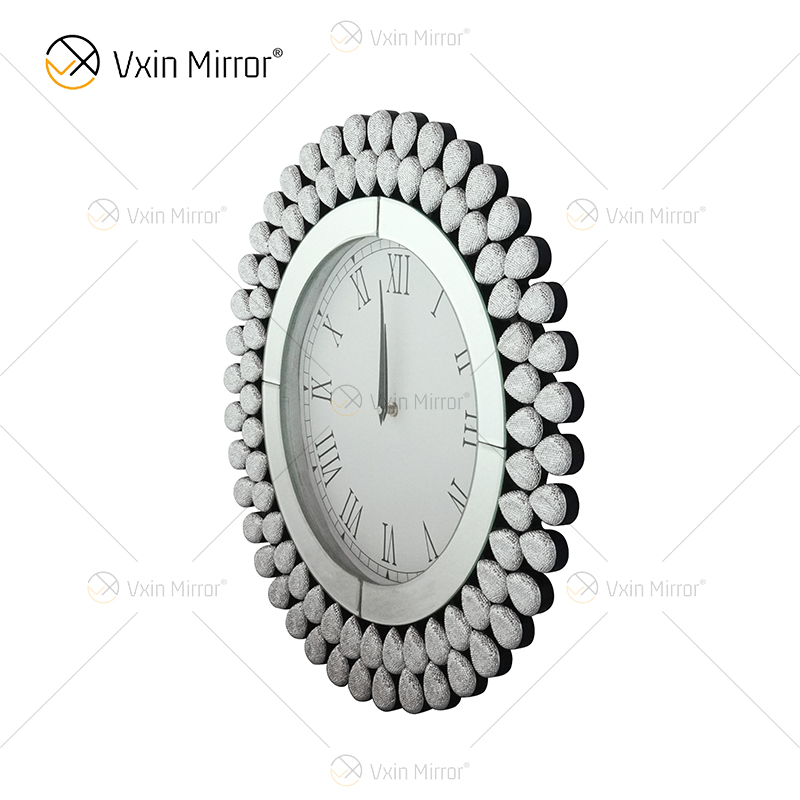 Novo design de joias WXMC-076 Relógio espelhado decorativo prata moderno
