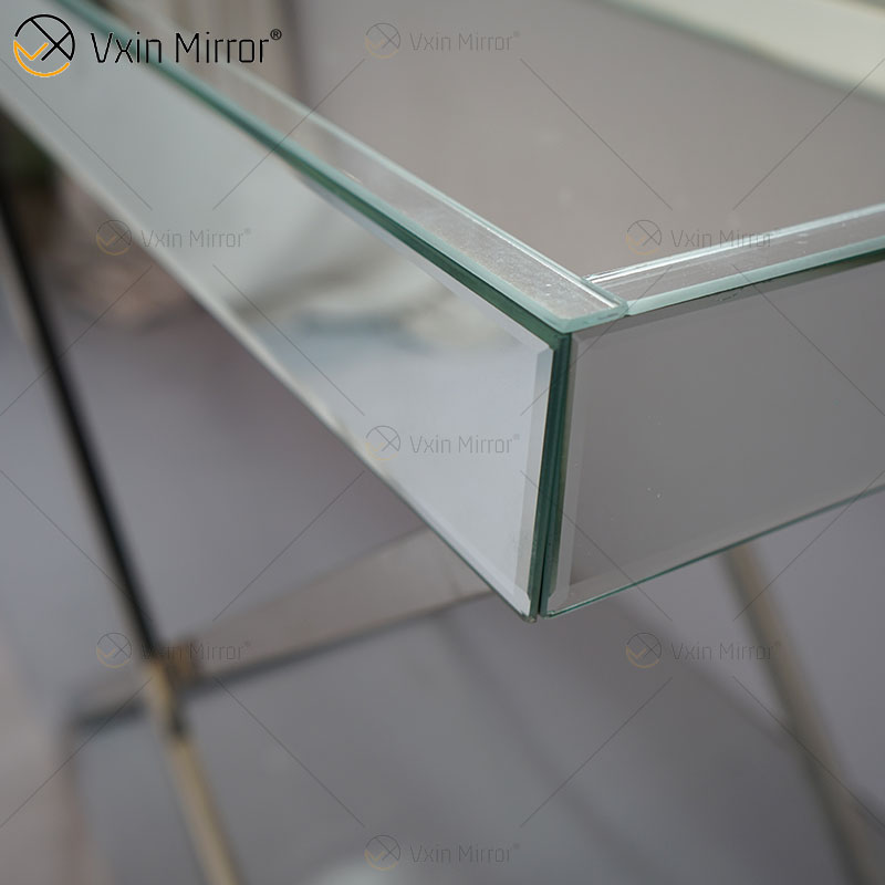 Mesa Lateral WXMF-39 Café Triturado Diamante Brilhante para Sala de Estar