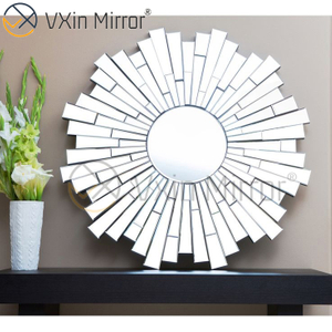 Vxin Decoração de Parede WXM-1004 Prata 3D Vidro Pendurado Espelho de Parede