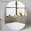 Golden Vxin Decoração de Parede Exclusivo Moldura de Metal Dourada Espelhos Decorativos Luxo Simples e Elegante Espelho de Parede