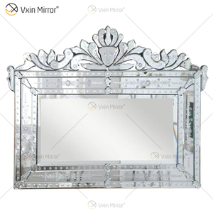 Atacado WXVM-047 Moderno Design Veneziano Espelhos de Parede Retângulo Prata Espelho de Parede