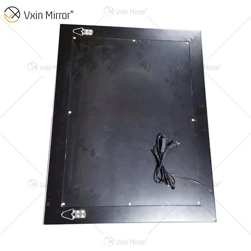 Espelho de penteadeira iluminado com cristal prateado Vxin WXDL-101 LED estilos venezianos com 15 lâmpadas