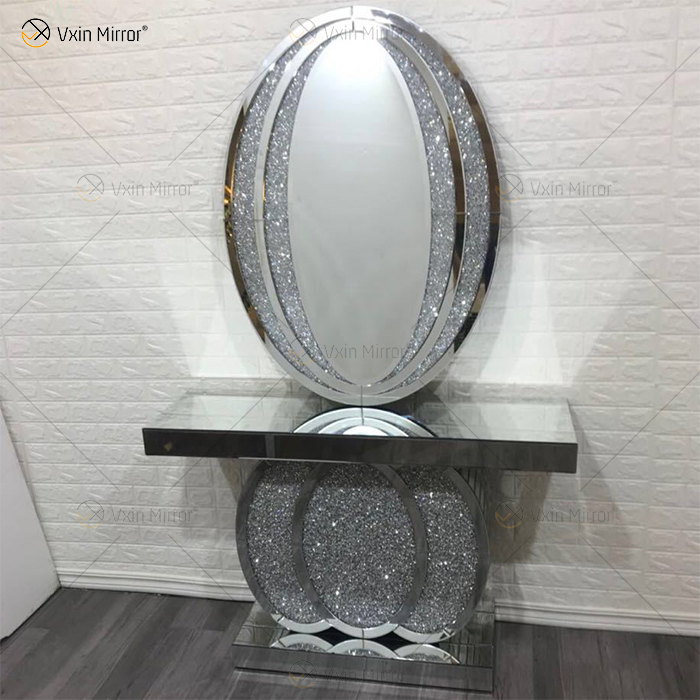 Mesa de console de vidro para sala de estar de vidro para sala de estar moderna e famosa fornecedor da China