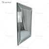 Espelho de parede retangular com design quente Vxin WXM-1761 decoração de parede diamante esmagado prata
