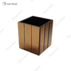 WXMV-001 Vaso Espelho Cristal Prata Vidro Impressionante Vaso Decorativo Flor Luxo para Decoração de Casa Não Pode Reter Água