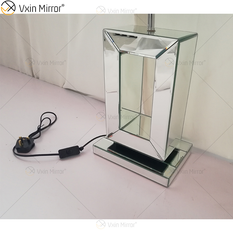 Vxin Supply WXTL-060 Moderno Lâmpada Espelho Prata Cristal Esmagado para Quarto