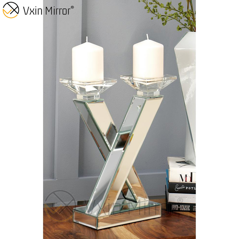 Espelho Vxin de venda imperdível WXCH-63 Cristal X em forma de castiçal espelhado