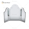 Novo Design WXM-1132 Decoração de Parede Prata Mesa Coluna Espelhada