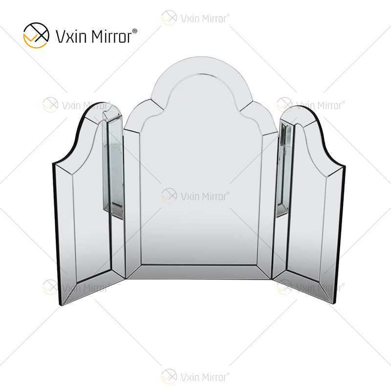 Novo Design WXM-1132 Decoração de Parede Prata Mesa Coluna Espelhada