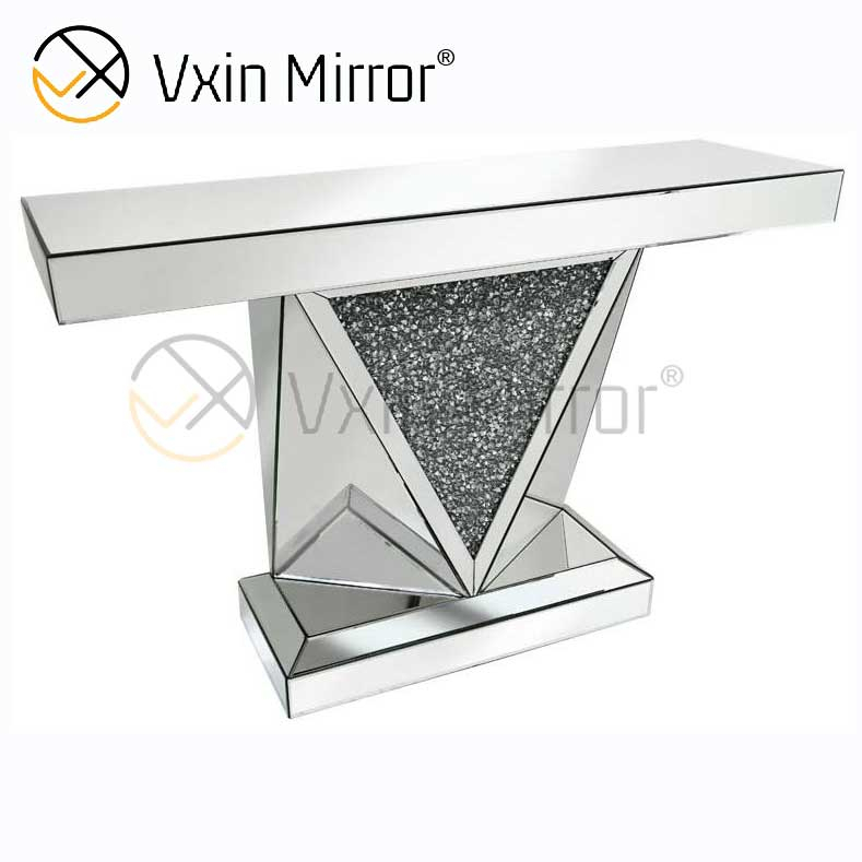 Móveis de sala de estar modernos baratos Vxin decoração de casa Crush Diamond conjunto de móveis de luxo espelho mesa console