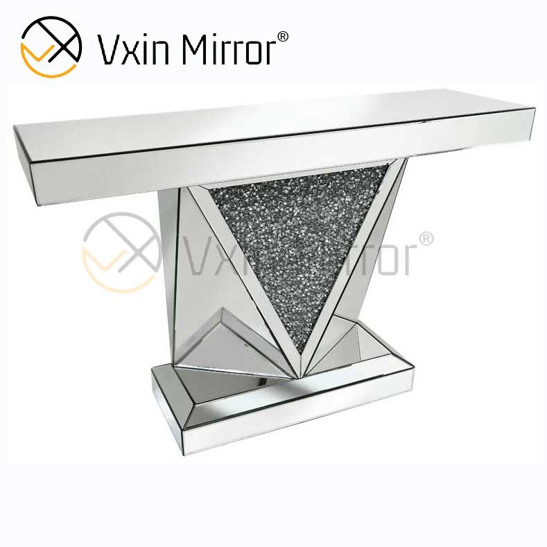 Móveis de sala de estar modernos baratos Vxin decoração de casa Crush Diamond conjunto de móveis de luxo espelho mesa console