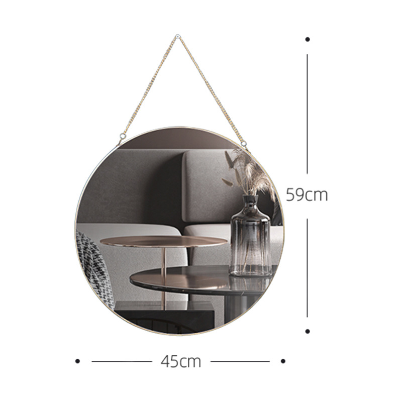 Golden Vxin WXM-0307 Decoração de Parede Exclusivo Moldura de Metal Dourada Espelhos Decorativos Espelho de Parede Luxo