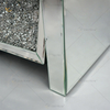 Vxin Espelho WXF-116 Cristal Prata Mesinha de cabeceira chanfrada espelhada com 3 gavetas para quarto