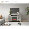 Lareira espelhada Kellington Media Console Lareira elétrica Lareira espelhada Suportes de TV Armário WXF-413