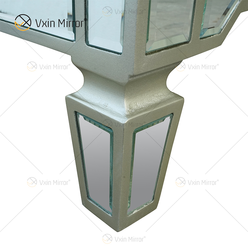 Luxo WXF-027 Prata Champanhe Decoração de Casa Armário Espelhado com Gavetas Muti