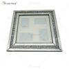 Fornecimento de fábrica de prata feito à mão espelho de parede moldura de espelho arte de parede decoração para sala de estar sofá móveis WXPP-16