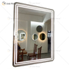 WXDL-121 LED 3 cores luz fonte de alimentação à prova d'água moldura prata espelho de proteção ambiental sem cobre