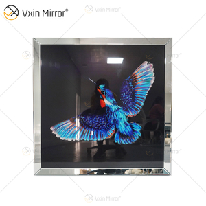 Vxin WXMA-54 Cristal Porcelana Pintura Resina Moldura Coberta Espelho Decorativo Arte de Parede