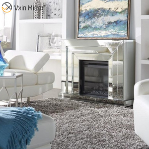 Lareira Espelho Lareira Elétrica com Revestimento Moderno Qualidade Log Combustível Efeito Interno WXWF-1100