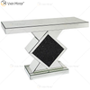China fornecimento de alta qualidade barato luxo elegante cristal diamante esmagado mesa de console espelhada para móveis de sala de estar WXF-506