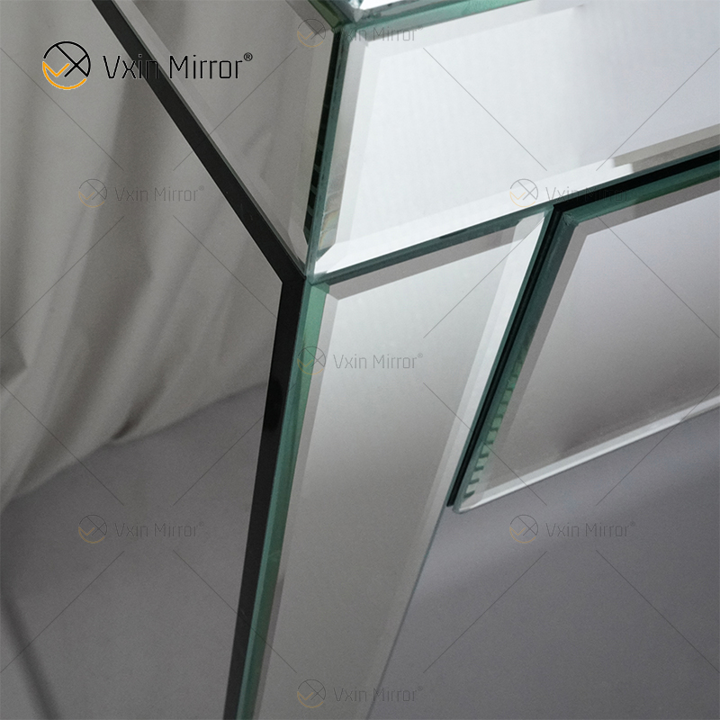 Fornecimento de fábrica WXF-125 Moderno Prata Espelhado Toucador de Canto Cômoda