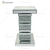 Mesa Lateral Vxin Elegant WXF-135 Decoração de Casa Diamante Triturado Espelho Prata Móveis Mesa Lateral