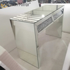 Mesa Console Espelhada VXin WXWF-710 Duas Gavetas Esmagadas Diamante Beval Mesa Lateral Prata