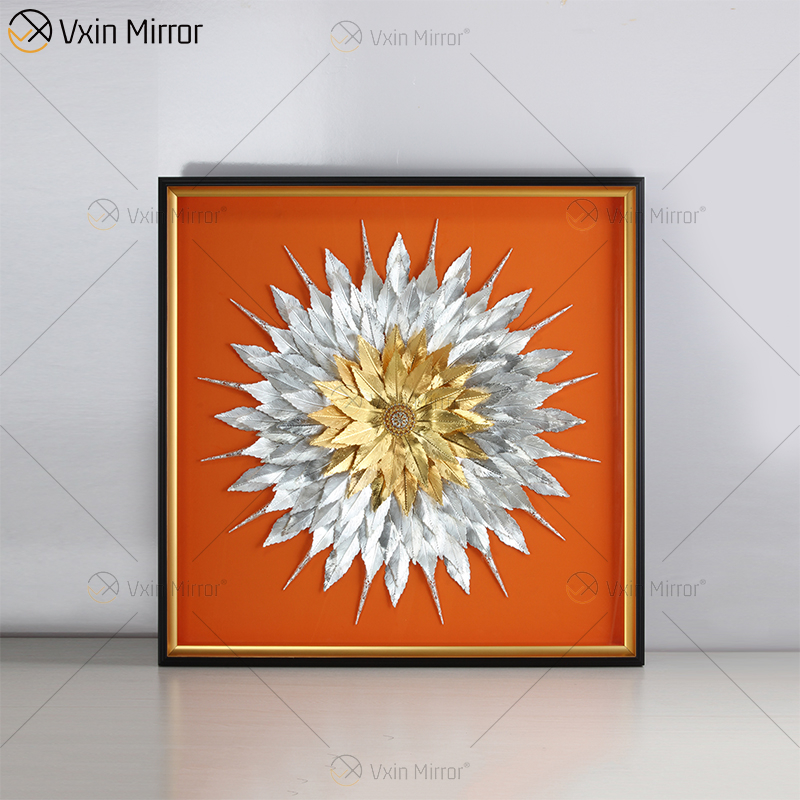 O mais novo Vxin WXPP-39 3D Abstract Wall Art Metal Wall Art Decor Home Decor Luxo Sala de Estar Emoldurada para Casa Conjunto para Venda