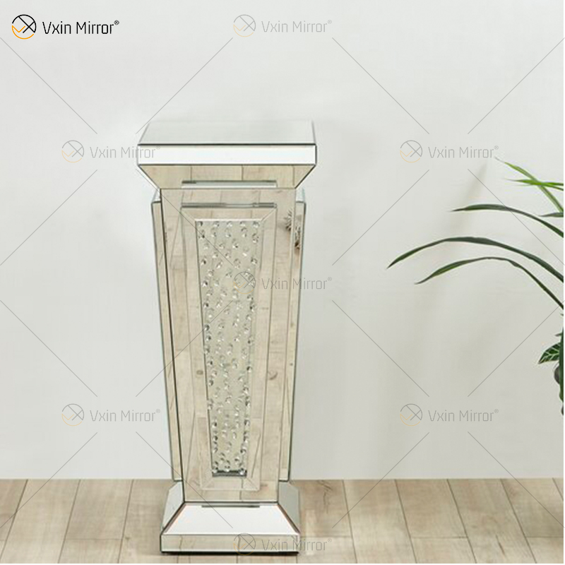 Mesa de cabeceira espelhada personalizada sob medida sofás mesas laterais para móveis domésticos WXF-2122