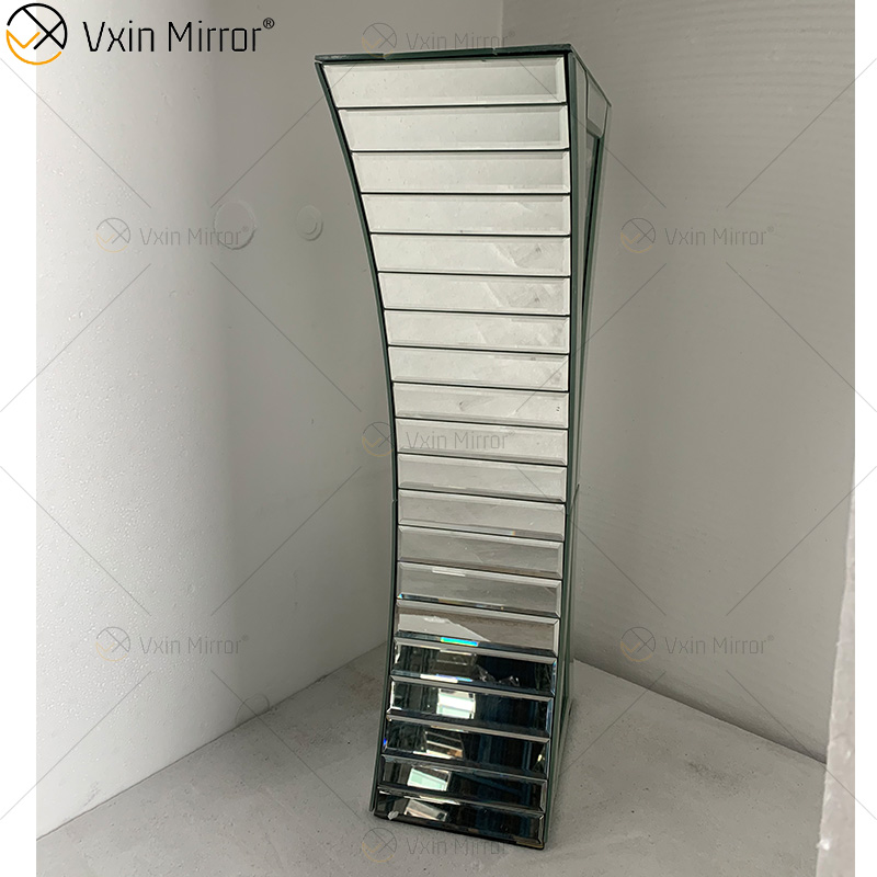 WXMV-003 Vaso Espelho Vasos de Cristal Espelhado Casamento Peças Centrais Vaso de Flores Espelho