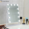 Espelho de maquiagem oval decorativo WXDL-123 espelho de maquiagem Hollywood com luz led para quarto